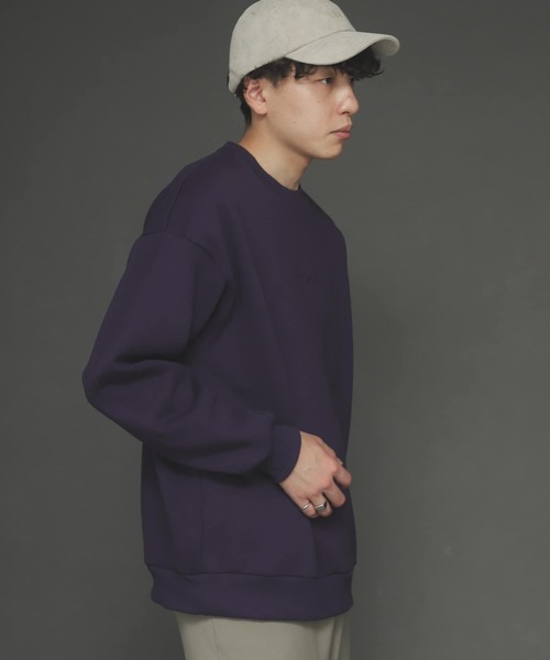SENSE OF PLACE by URBAN RESEARCH(センスオブプレイスバイアーバンリサーチ)の「『XLサイズWEB/一部店舗限定』シシュウウラキモウカラースウェットシャツ(スウェット・メンズ・ブラック/パープル/ブルー/アイボリー/ライトベージュ/グリーン・MEDIUM/LARGE/X-LARGE)」の22枚目の写真