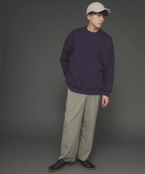 SENSE OF PLACE by URBAN RESEARCH(センスオブプレイスバイアーバンリサーチ)の「『XLサイズWEB/一部店舗限定』シシュウウラキモウカラースウェットシャツ(スウェット・メンズ・ブラック/パープル/ブルー/アイボリー/ライトベージュ/グリーン・MEDIUM/LARGE/X-LARGE)」の16枚目の写真