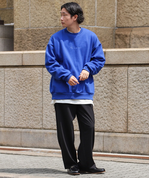 SENSE OF PLACE by URBAN RESEARCH(センスオブプレイスバイアーバンリサーチ)の「『XLサイズWEB/一部店舗限定』シシュウウラキモウカラースウェットシャツ(スウェット・メンズ・ブラック/パープル/ブルー/アイボリー/ライトベージュ/グリーン・MEDIUM/LARGE/X-LARGE)」の18枚目の写真