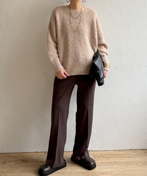 LBC(エルビーシー)の「TRフレアパンツ(その他パンツ・レディース・ブラック/ブラウン/ブルー・M/L)」の1枚目の写真