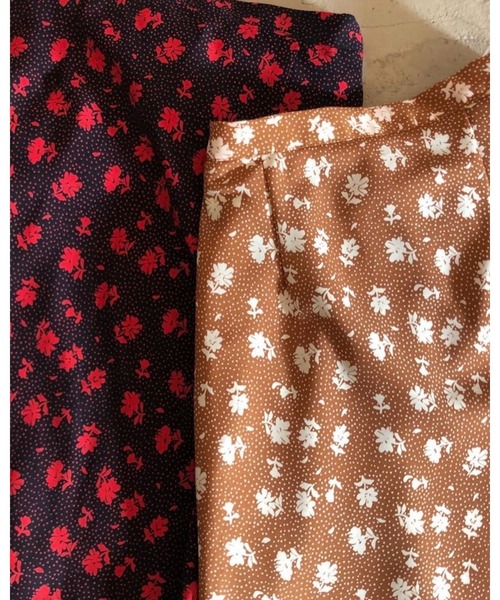 epine（エピヌ）の「dot flower straight long skirt（スカート・レディース・ブラック/ブラウン・FREE）」の5枚目の写真