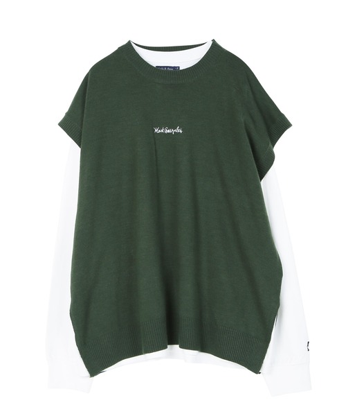 Mark Gonzales（マーク・ゴンザレス）の「Mark Gonzales / マークゴンザレス 別注 コラボ オーバーサイズ ニットベスト & ロンT アンサンブル（アンサンブル・メンズ・ブラック系その他/グレー系その他/グリーン系その他/ブラック系その他2/グレー系その他2/グリーン系その他2・FREE）」の19枚目の写真