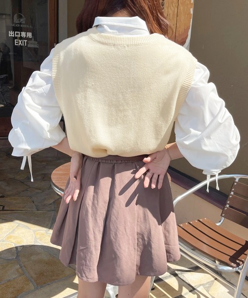 apres jour(アプレジュール)の「アーガイルベスト【ZOZOTOWN限定アイテム】(ベスト・レディース・その他/アイボリー/モカ・X-LARGE/フリー)」の11枚目の写真