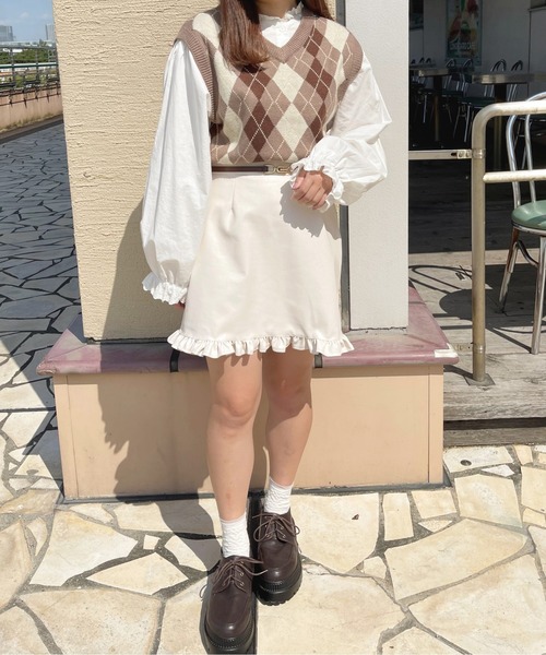apres jour(アプレジュール)の「アーガイルベスト【ZOZOTOWN限定アイテム】(ベスト・レディース・その他/アイボリー/モカ・X-LARGE/フリー)」の20枚目の写真