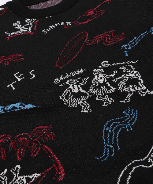 The Endless Summer（エンドレスサマー）の「TES HAWAII TRIP JQ LOOSE FIT CREWNECK KNIT / クルーネックニット（ニット/セーター・メンズ・オフホワイト/ブラック/ブラウン・X-LARGE/MEDIUM/LARGE/SMALL）」の15枚目の写真