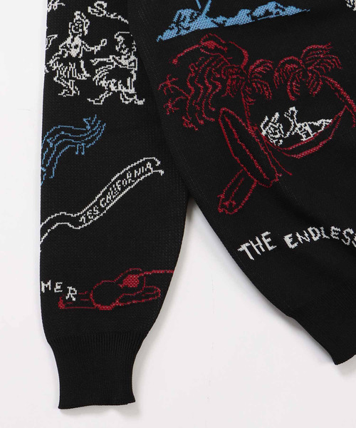 The Endless Summer（エンドレスサマー）の「TES HAWAII TRIP JQ LOOSE FIT CREWNECK KNIT / クルーネックニット（ニット/セーター・メンズ・オフホワイト/ブラック/ブラウン・X-LARGE/MEDIUM/LARGE/SMALL）」の20枚目の写真