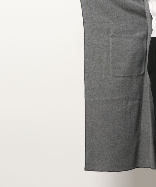 prose verse（プロズヴェール）の「チェックサイドスリットロングコート（チェスターコート・レディース・ブラウン/ブラック・MEDIUM/LARGE）」の4枚目の写真