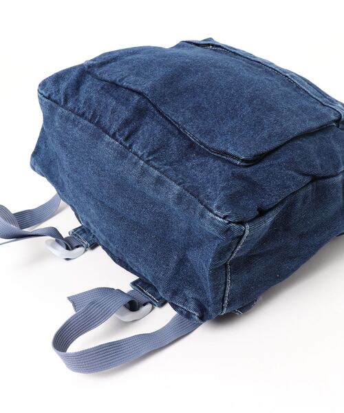 STYLEBLOCK（スタイルブロック）の「デニム素材リュックサック（バックパック/リュック・レディース・ダークブルー・FREE）」の4枚目の写真