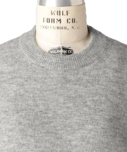 Drawer（ドゥロワー）の「＜Drawer（ドゥロワー）＞ ７G天竺編みクルーネックニット（ニット/セーター・レディース・ホワイト/グレー・1/2）」の5枚目の写真