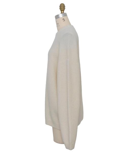 Drawer（ドゥロワー）の「＜Drawer（ドゥロワー）＞ ７G天竺編みクルーネックニット（ニット/セーター・レディース・ホワイト/グレー・1/2）」の12枚目の写真