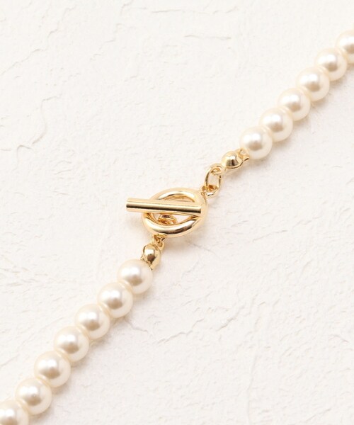 OPAQUE.CLIP(オペークドットクリップ)の「◆3WAYガラスパールネックレス(ネックレス・レディース・オフホワイト・00)」の8枚目の写真