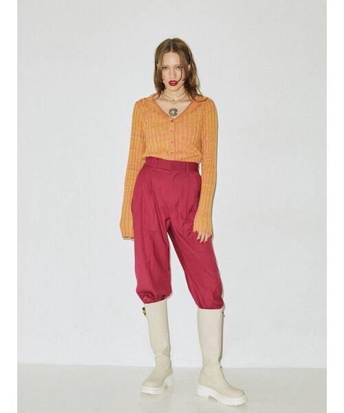 jouetie（ジュエティ）の「ブラウスリブニット（ニット/セーター・レディース・ブラック/パープル/ピンク・MEDIUM）」の17枚目の写真