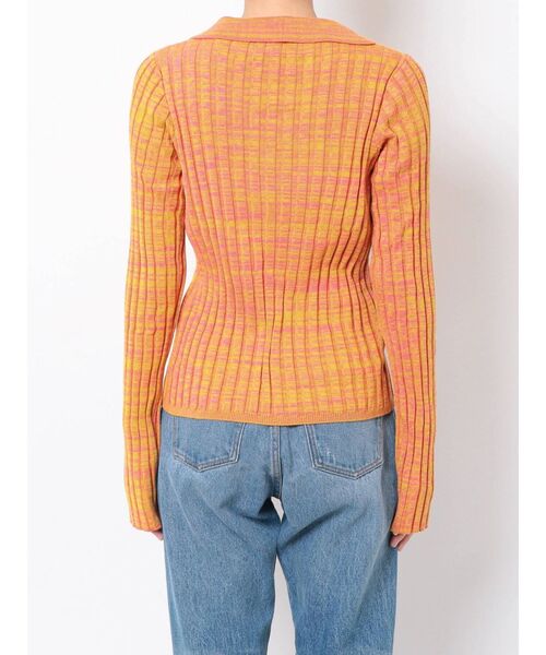 jouetie（ジュエティ）の「ブラウスリブニット（ニット/セーター・レディース・ブラック/パープル/ピンク・MEDIUM）」の9枚目の写真