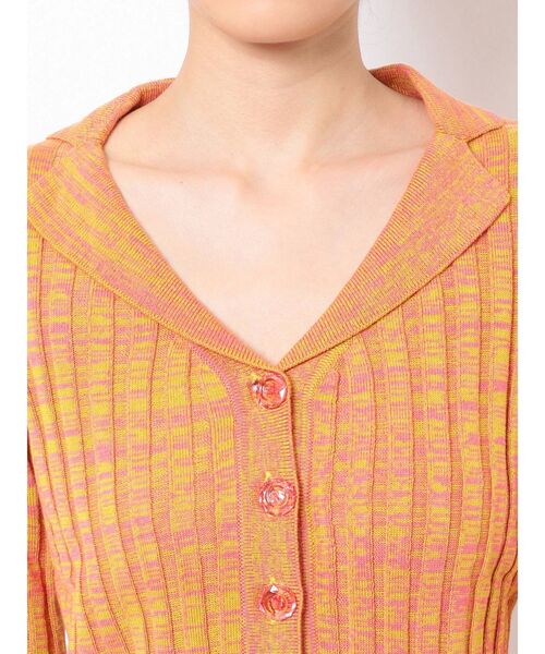 jouetie（ジュエティ）の「ブラウスリブニット（ニット/セーター・レディース・ブラック/パープル/ピンク・MEDIUM）」の15枚目の写真