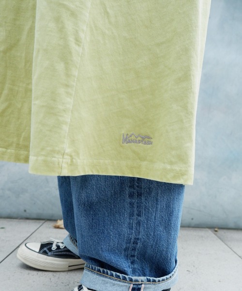 MANASTASH(マナスタッシュ)の「MANASTASH/マナスタッシュ W's PIGMENT FLARE DRESS ウィメンズ ピグメントフレアワンピース(ワンピース・レディース・ブラック/ベージュ/グリーン・MEDIUM)」の5枚目の写真