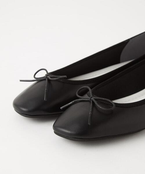 green label relaxing（グリーンレーベルリラクシング）の「スクエア バレエシューズ（バレエシューズ・レディース・ブラック/シルバー/オフホワイト/オレンジ/ゴールド・24cm/23.5cm/25.5cm/23cm/24.5cm/22.5cm/25cm）」の14枚目の写真