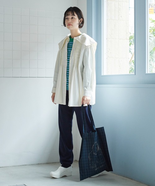 bulle de savon（ビュルデサボン）の「≪WEB限定≫ lovely bear トートバッグ（エコバッグ/サブバッグ・レディース・チェック・FREE）」の6枚目の写真