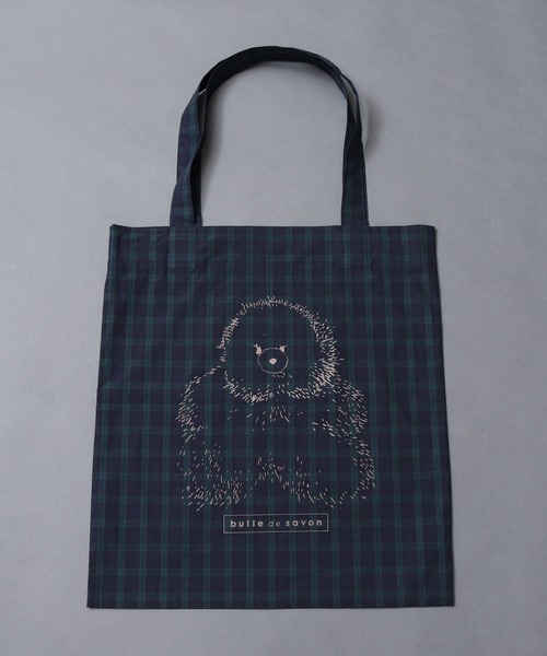 bulle de savon（ビュルデサボン）の「≪WEB限定≫ lovely bear トートバッグ（エコバッグ/サブバッグ・レディース・チェック・FREE）」の9枚目の写真