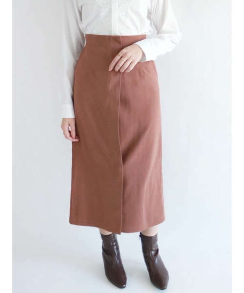 Te chichi（テチチ）の「ピーチロングタイトスカート（スカート・レディース・ブルー/グリーン/モカ・SMALL/MEDIUM）」の2枚目の写真