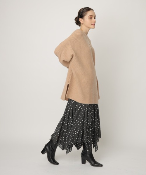 oeuf doux（ウフ ドゥー）の「スリットマチスカート（スカート・レディース・ブラック/モカ・34/36/38）」の11枚目の写真