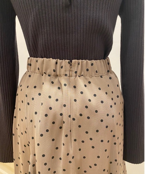 oeuf doux（ウフ ドゥー）の「スリットマチスカート（スカート・レディース・ブラック/モカ・34/36/38）」の10枚目の写真