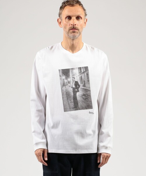 GRANCY アートプリント ロングスリーブカットソー GRANCY tシャツ 「GRANCY」Patterned All Over Rhinestone Graphic