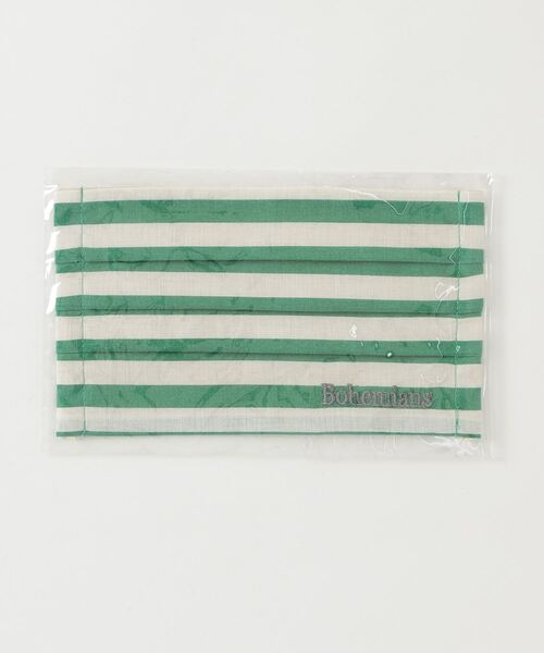 BOHEMIANS(ボヘミアンズ)の「BOHEMIANS/ボヘミアンズ STRIPE ストライプマスク(マスク・メンズ・ピンク/ブルー/グリーン・FREE)」の2枚目の写真