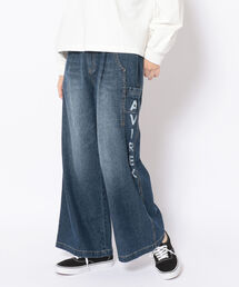 AVIREX | 【Women's】TYPE BLUE WIDE DENIM PANTS/ タイプブルー ワイドデニムパンツ(デニムパンツ)