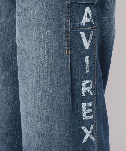 AVIREX（アヴィレックス）の「【Women's】TYPE BLUE WIDE DENIM PANTS/ タイプブルー ワイドデニムパンツ（デニムパンツ・レディース・ホワイト/その他/ブルー系その他・SMALL/MEDIUM）」の9枚目の写真