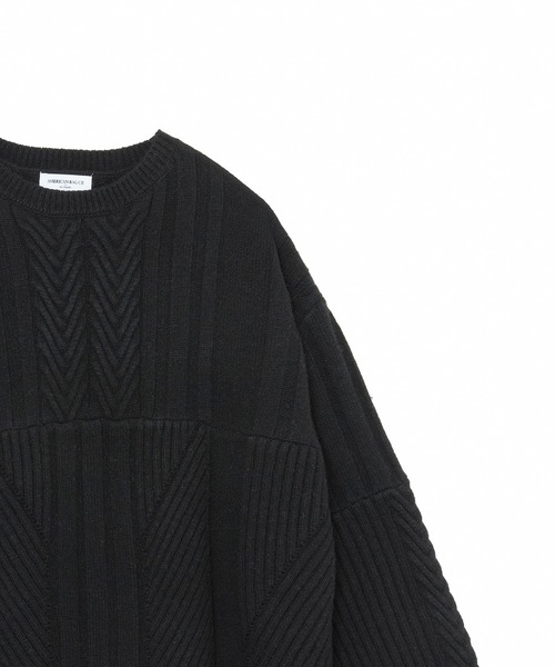 AMERICAN RAG CIE（アメリカンラグシー）の「ケーブルミックスニット（ニット/セーター・レディース・ライトグレー/ブラック/ブラウン・FREE）」の11枚目の写真