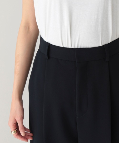 Curensology（カレンソロジー）の「Curensology(カレンソロジー)/センタープレスパンツ（スラックス・レディース・グリーン/ネイビー/ブラック/ダークグリーン・36/38）」の9枚目の写真