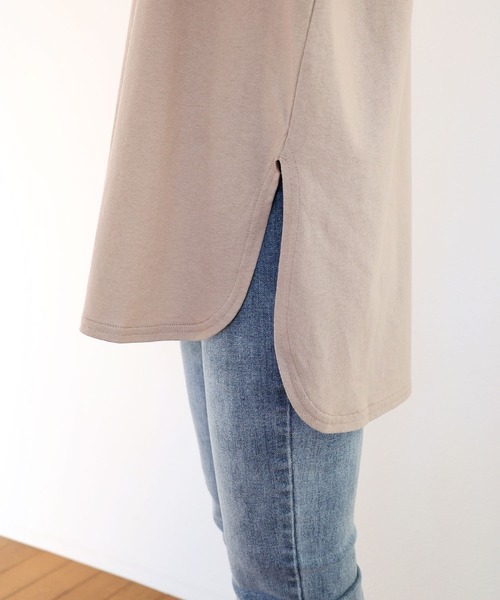 andme(アンドミー)の「USAコットン裏微起毛オーバーサイズ長袖Tシャツ(Tシャツ/カットソー・レディース・ブラック/ベージュ/オフホワイト/チャコールグレー/キナリ・M/S)」の22枚目の写真