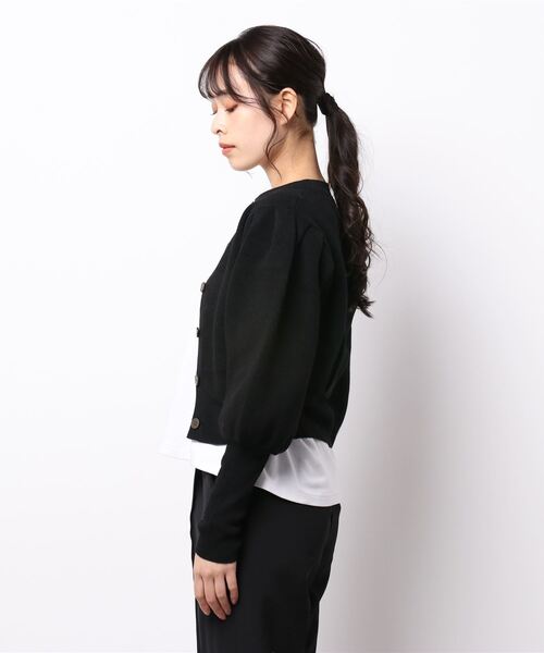 MOUSSY（マウジー）の「TUCK SLEEVE カーディガン（カーディガン/ボレロ・レディース・ブラウン/ブラック/ライトカーキ/アイボリー・FREE）」の5枚目の写真