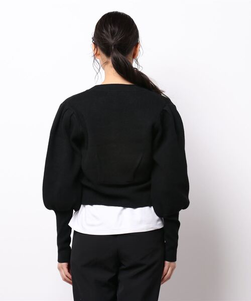 MOUSSY（マウジー）の「TUCK SLEEVE カーディガン（カーディガン/ボレロ・レディース・ブラウン/ブラック/ライトカーキ/アイボリー・FREE）」の6枚目の写真