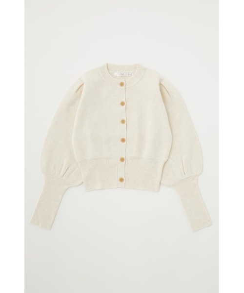 MOUSSY（マウジー）の「TUCK SLEEVE カーディガン（カーディガン/ボレロ・レディース・ブラウン/ブラック/ライトカーキ/アイボリー・FREE）」の2枚目の写真