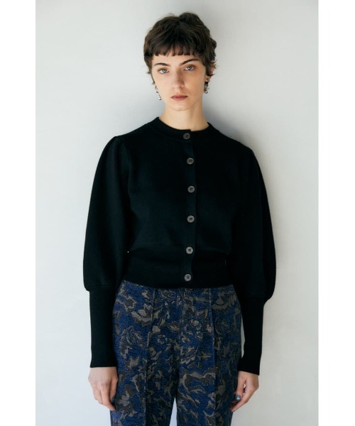 MOUSSY（マウジー）の「TUCK SLEEVE カーディガン（カーディガン/ボレロ・レディース・ブラウン/ブラック/ライトカーキ/アイボリー・FREE）」の3枚目の写真