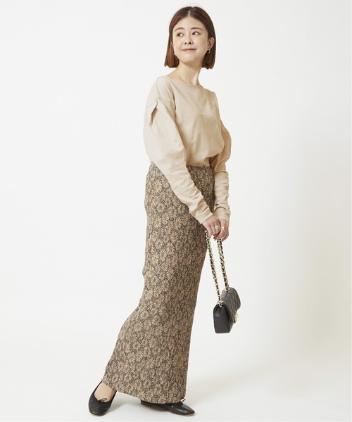 U by SPICK&SPAN(ユーバイスピックアンドスパン)の「タックスリーブプルオーバー◆(Tシャツ/カットソー・レディース・ライトグレー/ピンク・FREE)」の8枚目の写真