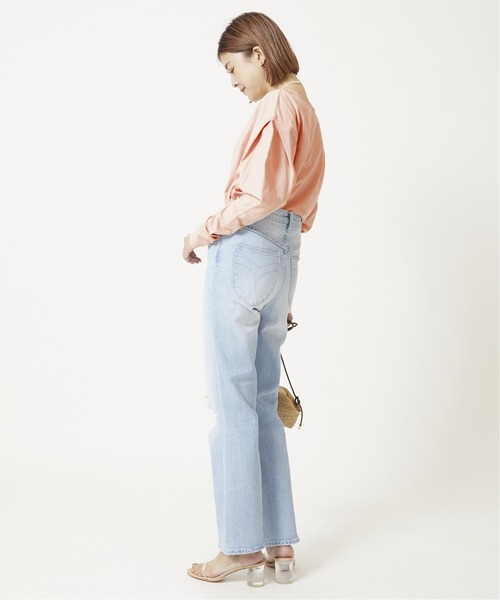 U by SPICK&SPAN(ユーバイスピックアンドスパン)の「タックスリーブプルオーバー◆(Tシャツ/カットソー・レディース・ライトグレー/ピンク・FREE)」の10枚目の写真