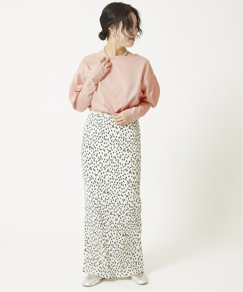 U by SPICK&SPAN(ユーバイスピックアンドスパン)の「タックスリーブプルオーバー◆(Tシャツ/カットソー・レディース・ライトグレー/ピンク・FREE)」の21枚目の写真