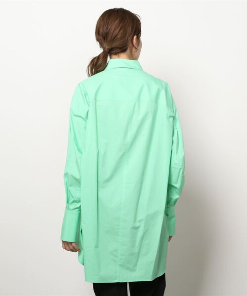 MAISON SPECIAL（メゾンスペシャル）の「オーガニックコットンオーバーチュニックシャツ【MAISON SPECIAL/メゾンスペシャル】（シャツ/ブラウス・レディース・ホワイト/ピンク/オレンジ/グリーン・FREE）」の6枚目の写真