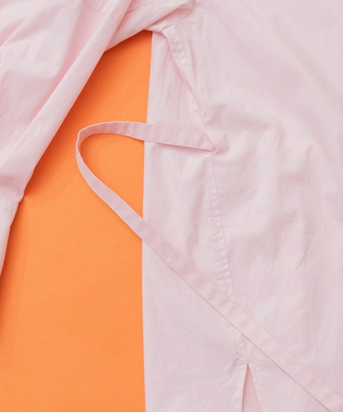 MAISON SPECIAL（メゾンスペシャル）の「オーガニックコットンオーバーチュニックシャツ【MAISON SPECIAL/メゾンスペシャル】（シャツ/ブラウス・レディース・ホワイト/ピンク/オレンジ/グリーン・FREE）」の16枚目の写真