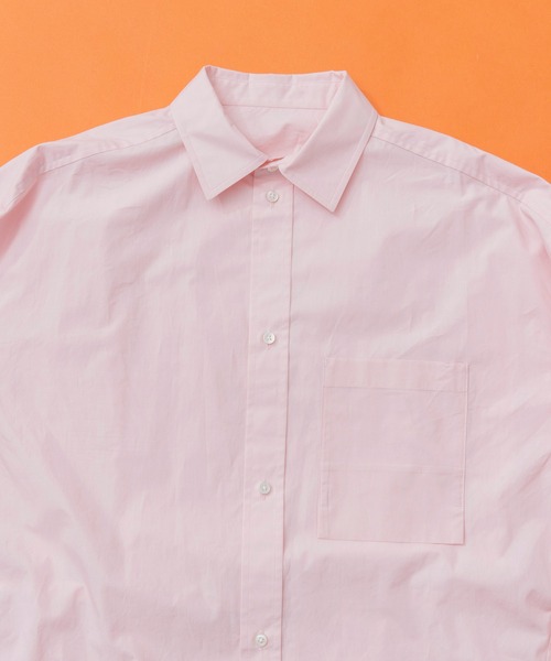 MAISON SPECIAL（メゾンスペシャル）の「オーガニックコットンオーバーチュニックシャツ【MAISON SPECIAL/メゾンスペシャル】（シャツ/ブラウス・レディース・ホワイト/ピンク/オレンジ/グリーン・FREE）」の14枚目の写真