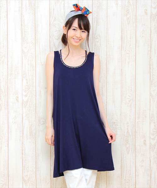 チチカカ（チチカカ）の「レインボービーズ　ワンピース　（ワンピース・レディース・レッド/ブルー/ネイビー/ブラック・FREE）」の2枚目の写真