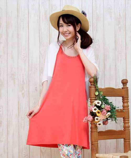 チチカカ（チチカカ）の「レインボービーズ　ワンピース　（ワンピース・レディース・レッド/ブルー/ネイビー/ブラック・FREE）」の4枚目の写真