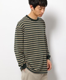 マルチボーダー柄ロングTシャツ / 264620