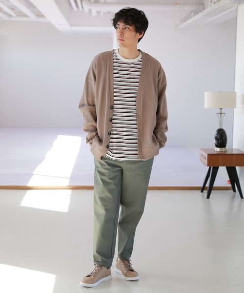 LAKOLE(ラコレ)の「マルチボーダー柄ロングTシャツ / 264620(Tシャツ/カットソー・メンズ・ホワイト/ネイビー/グリーン・MEDIUM/LARGE)」の22枚目の写真