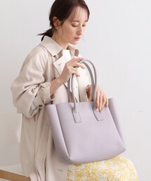 INDIVI | 【A4収納可能/ポーチ付/合皮】シンプルバック(トートバッグ)