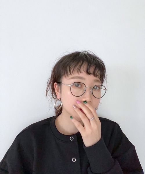Me%（ミィパーセント）の「カーブセルマキメガネ（メガネ・レディース・その他/ブラック系その他・FREE）」の2枚目の写真