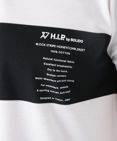 H.I.P. by SOLIDO（エイチアイピーバイソリード）の「＜H.I.P. by SOLIDO/エイチアイピー バイ ソリード＞別注 ポロシャツ　made in japan（ポロシャツ・メンズ・ホワイト/ブラック・02/03）」の8枚目の写真
