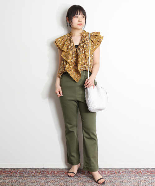 IENA LA BOUCLE モーターサイクルパンツ◆新品 IENA LA BOUCLE カーゴパンツ ナイロンシルクライトタフタカーゴ